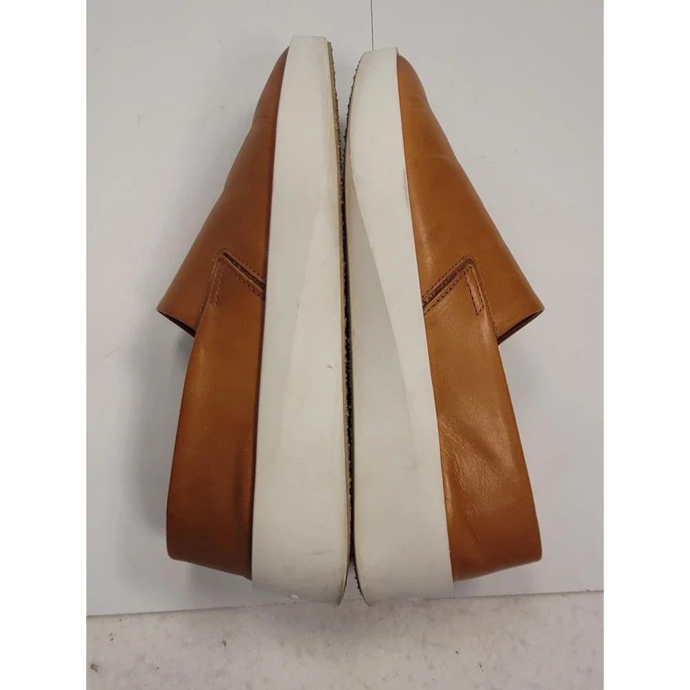 Wolf & Shepherd Cruise Unisex Honey‎ Brown Leather Slip On Sneaker Size 6.5M 8W